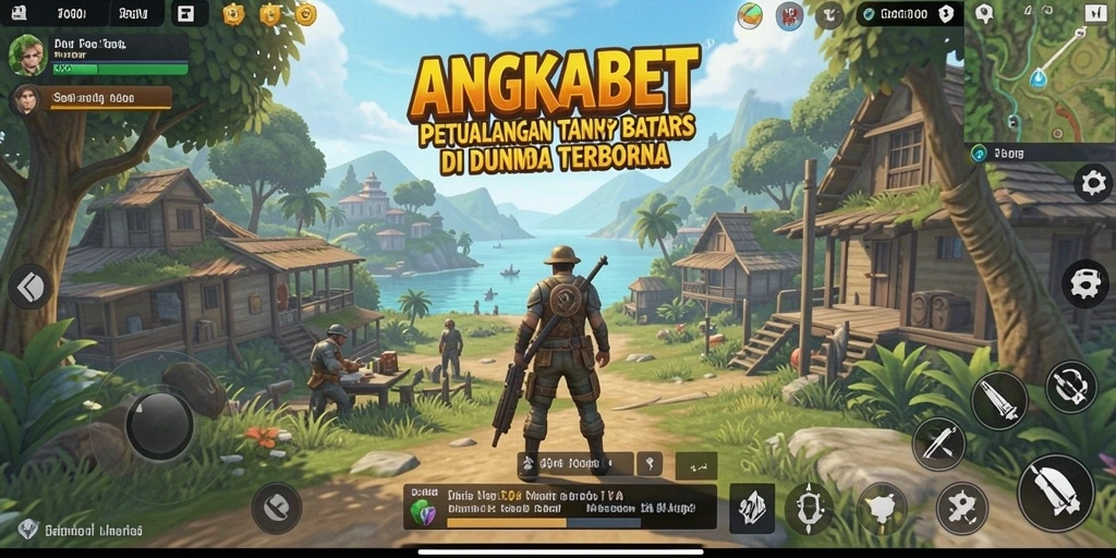 Screenshoot gameplay yang menunjukkan kebebasan eksplorasi di ANGKABET.