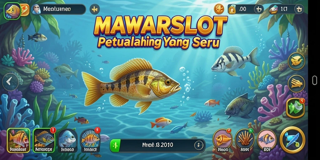 Tampilan menarik gameplay memancing yang mendebarkan dan realistis.