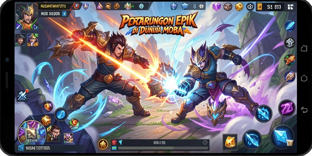 Tampilan gameplay seru di NUSANTARATOTO dengan karakter yang unik.