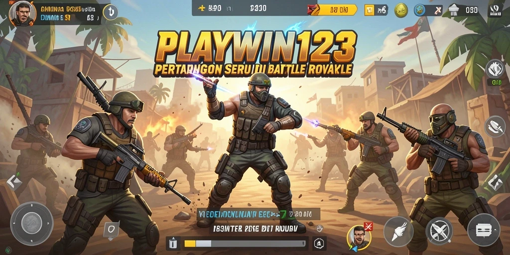 Gameplay seru di dunia Battle Royale PLAYWIN123.
