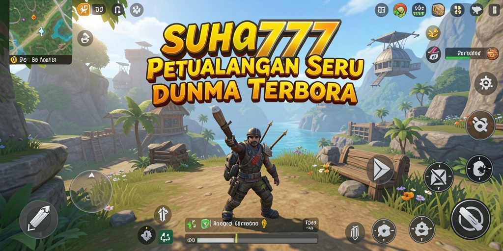 Tangkapan layar menampilkan aksi seru dalam dunia terbuka SUHU777.